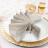 GFI LINEN CLUBS Flax Linen Cotton Cloth Dinner Napkin - Pack of 12 Natural Premium Napkins with Metered Corners, 18x18 Inch, Machine Washable, Reusable for Dining, Parties, Weddings & Everyday Use view 2