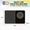 Talisman Designs Multi-Use Cocktail bar Mat, Black view 2