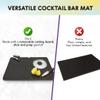 Talisman Designs Multi-Use Cocktail bar Mat, Black view 3