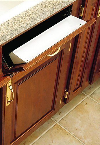 Rev-A-Shelf 2 Piece 6581 Sink Front Tray, Standard, White