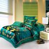 LELVA Chinese Traditional Bedding Asian Bedding Queen with Dragon and Phoenix Bird Embroidery Duvet Cover Set 4pcs (King) view 1