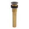 SinkSense 1.5" Grid Sink Drain in Aged Copper  No Overflow view 1