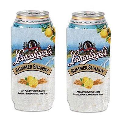 Leinenkugels Summer Shandy 16oz Beer Can Holder Cooler Kaddy Huggie Coolie Pounder Set of 2