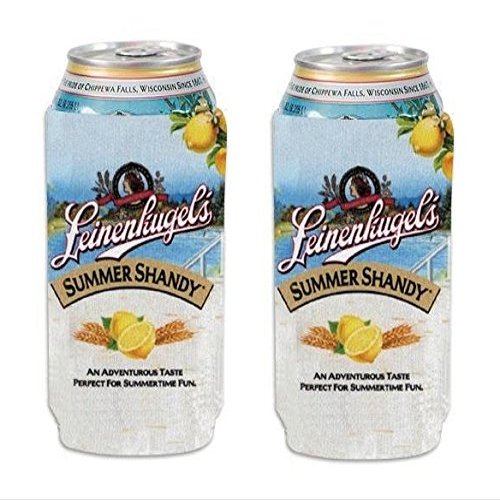 Leinenkugels Summer Shandy 16oz Beer Can Holder Cooler Kaddy Huggie Coolie Pounder Set of 2