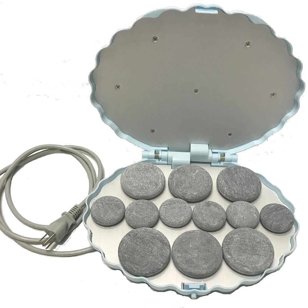 Therapists Choice Portable Hot Stone Warmer with 12 Stones for Massage Therapy