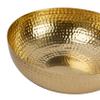 Creative Co-Op Round Hammered Metal Bowl, Gold Finish, 14" view 4