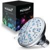 AquaDance Antimicrobial  Anti-Clog High-Pressure 6-Setting Shower Head with Microban Nozzle Protection from Growth of Mold, Mildew & Bacteria for Stronger Shower! 4" Sunset Blue view 2