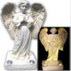 BRILLIANT AND MO Beautiful Praying Solar Angels with 2 Yellow LED Solar Angel Lights view 1