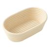 Saint Germain Bakery Premium Round Bread Banneton Basket with Liner - Perfect Brotform Proofing Basket for Making Beautiful Bread (10 inch Oval) view 2