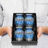 Trupoint Memorials Small Urns for Human Ashes Keepsake, Decorative Mini Cremation Urn for Adult Men & Women, Set of 4, Light Blue with Silver Lining view 3