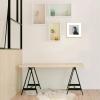 Golden State Art - 12x12 Aluminum Picture Frame - with Mat for 8x8 Photo or Without Mat for 12 x 12 Photo - Real Glass Cover - Simple and Elegant Decor for Wall Mounting - 1 Pack - Gold view 3