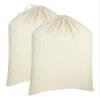 Cotton Craft - 2 Pack Extra Large 100% Cotton Canvas Heavy Duty Laundry Bags - Natural Cotton - 28"x36" - Versatile - Multi Use view 1