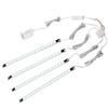 LED Display Lights, (4) Strip Light Bars for Display Case Shelf Showcase Bookshelf Kitchen Workbench, Plug-in Under Cabinet Lighting - (6000K, Cool White) view 1