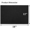 Tebery 2 Pack Black Bar Mat, 18" x 12" Rubber Dish Drying Mat for Countertop, Non Slip Cocktail Service Spill Mats for Bartending, Coffee Bar Mats Accessories for Home Kitchen view 2