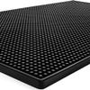 Tebery 2 Pack Black Bar Mat, 18" x 12" Rubber Dish Drying Mat for Countertop, Non Slip Cocktail Service Spill Mats for Bartending, Coffee Bar Mats Accessories for Home Kitchen view 3