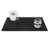 Tebery 2 Pack Black Bar Mat, 18" x 12" Rubber Dish Drying Mat for Countertop, Non Slip Cocktail Service Spill Mats for Bartending, Coffee Bar Mats Accessories for Home Kitchen view 4