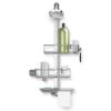 simplehuman Adjustable and Extendable Shower Caddy Large, Stainless Steel and Anodized Aluminum view 1