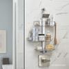 simplehuman Adjustable and Extendable Shower Caddy Large, Stainless Steel and Anodized Aluminum view 2