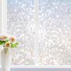 rabbitgoo Window Privacy Film, Decorative Rainbow Window Clings for Glass Covering, Static Cling Non Adhesive Door Stickers UV Blocking, Stained Glass Vinyl Decal, 3D Pebble, 35.4 x 78.7 inches view 1