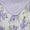 Laura Ashley - Twin Quilt Set, Reversible Cotton Bedding with Matching Sham, Lightweight Decor for All Seasons (Keighley Lilac, Twin) view 3