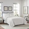 Laura Ashley - Twin Quilt Set, Reversible Cotton Bedding with Matching Sham, Pre-Washed Home Decor for Added Softness (Heirloom Crochet White, Twin) view 2