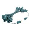 Novelty Lights C7 White Ceramic Christmas String Lights - Indoor/Outdoor Light Set w/ 25 Opaque Bulbs for Christmas Tree, Patio, Wedding Decor, and More - (Green Wire, 25' Long) view 3