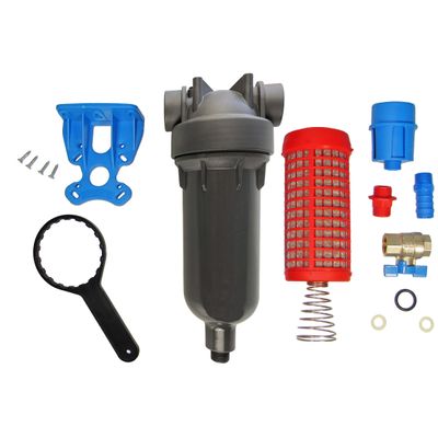 KleenWater HotSpin High Temperature Hot Water Filter, Periodically Open Drain Valve to Clean Screen, For Dirt Sediment Sand Silt and Grit Entrapment, 90 Micron