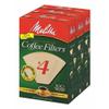 Melitta 3 Piece Cone Coffee Filters, Natural Brown, #4 300 Count view 1