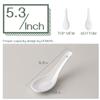 DOWAN Soup Spoons, Ceramic Asian Soup Spoons, White Japanese Spoon Large for Ramen Pho Wonton Dumpling Miso, Deep Oval Hook Design, Set of 12 (12, Soft White) view 3