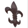 10" Metal Fleur De Lis Wall Plaque / Art with hanger - Rustic Creole Decor view 2