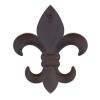 10" Metal Fleur De Lis Wall Plaque / Art with hanger - Rustic Creole Decor view 3