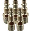 Milton 727 NPT M Style 1/4 Male Air Line End Plug (MIL727) 5-Pack view 1