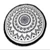 SwimZip Round Beach Towel Black Sand Beach view 4
