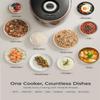 CUCKOO High Pressure Rice Cooker 10-Cup Uncooked / 20-Cup Cooked with Nonstick Inner Pot, Large Rice Maker with 13 Menu Options and Steam Plate, Fuzzy Logic Tech, Voice Guide, Black (CRP-P1009SB) view 3