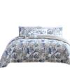 Tommy Bahama - Queen Duvet Cover Set, Soft Cotton Bedding with Matching Shams, Tropical Bedding Set with Solid Reverse (Raw Coast Blue, Queen) view 4