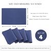ColorBird Waffle Jacquard Placemats Set of 4, Washable Heat Resistant for Kitchen Dining Table Place Mats, Microfiber Fabric Navy Blue, 13 x 19 Inch view 4
