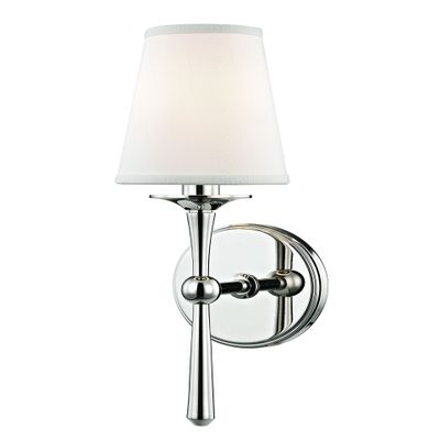 Hudson Valley Lighting 9210-PN Islip 1-Light Wall Sconce - 4.75 Inches Wide by 14.75 Inches High, Finish Color: Polished Nickel