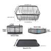 TQVAI Kitchen Dish Drainer Rack with Drying Board and Full-Mesh Silverware Utensils Holder, Black view 3