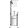 Simple Houseware Bathroom Toilet Tissue Paper Roll Storage Holder Stand, Chrome view 1
