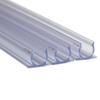 Novelty Lights 10 Pcs 1/2 Inch Rope Light Track Channel, 3 Feet Long, UV Protected PVC Plastic Clear Mounting Rope Light Channel for Indoor Outdoor, Made in The USA view 1
