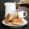 Nordic Ware 01705 Sweetheart Waffler, Cast-Aluminium Pan, Heart Shaped, Mini Waffle Maker, Black Five 3.5 inch cavities view 2