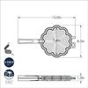 Nordic Ware 01705 Sweetheart Waffler, Cast-Aluminium Pan, Heart Shaped, Mini Waffle Maker, Black Five 3.5 inch cavities view 3