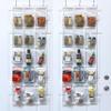 Simple Houseware 2-Pack Clear Over the Door Hanging Pantry Organizer (52" x 18") with 15 Pockets Each, Cabinet Hanging Storage for Kitchen view 1