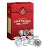 Ner Mitzvah Disposable Foil Menorah Drip Cups for Oil Menorahs - Liners Inserts for Oil Menorah Cups - Medium view 1
