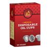 Ner Mitzvah Disposable Foil Menorah Drip Cups for Oil Menorahs - Liners Inserts for Oil Menorah Cups - Medium view 4