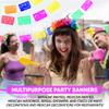 MexFabricSupplies 5 Pk Papel Picado Paper Banners Mexican Party Decorations for Cinco de Mayo, Day of The Dead, Birthdays, Mexican Flags, Taco Party 60 ft view 3