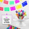 MexFabricSupplies 5 Pk Papel Picado Paper Banners Mexican Party Decorations for Cinco de Mayo, Day of The Dead, Birthdays, Mexican Flags, Taco Party 60 ft view 4