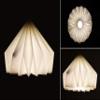 Brownfolds Paper Origami Lamp Shade; Vanilla Bliss Dual Pack White view 4