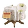 Maison d' Hermine Table Cloth Round Table 100% Cotton 63 Round Inches Tablecloth Reusable Decorative for Dining Room Farmhouse Home Valentines Day Decorations Spring Summer - Botanical Fresh view 1