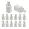 E-Simpo 12pcs G24d to E26/e27 Adapter(NOT GY24D) 2P CFL Socket Adapter 21.8mm G24 to E26/E27, GX24d to E27 Lamp Base Converter, Rohs. 2P in Cross,Need Bypass The Ballast! (12-Pack) view 1